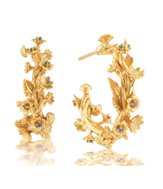 Capucine de Wulf Meadow Small Hoop Earrings - Gold Meadow