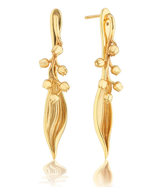 Capucine de Wulf Meadow Lily of the Valley Convertible Earrings - Gold Meadow
