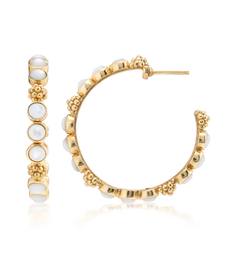 Capucine de Wulf Berry Gem Medium Hoop Earrings