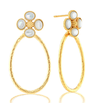 Capucine de Wulf Berry Clover Teardrop Earrings
