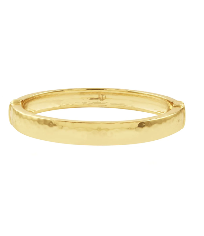Cleopatra Oval Hinged Bangle, S/M