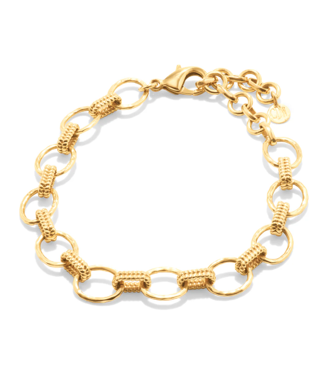 Cleopatra Grande Link Bracelet, 7"+1.5"