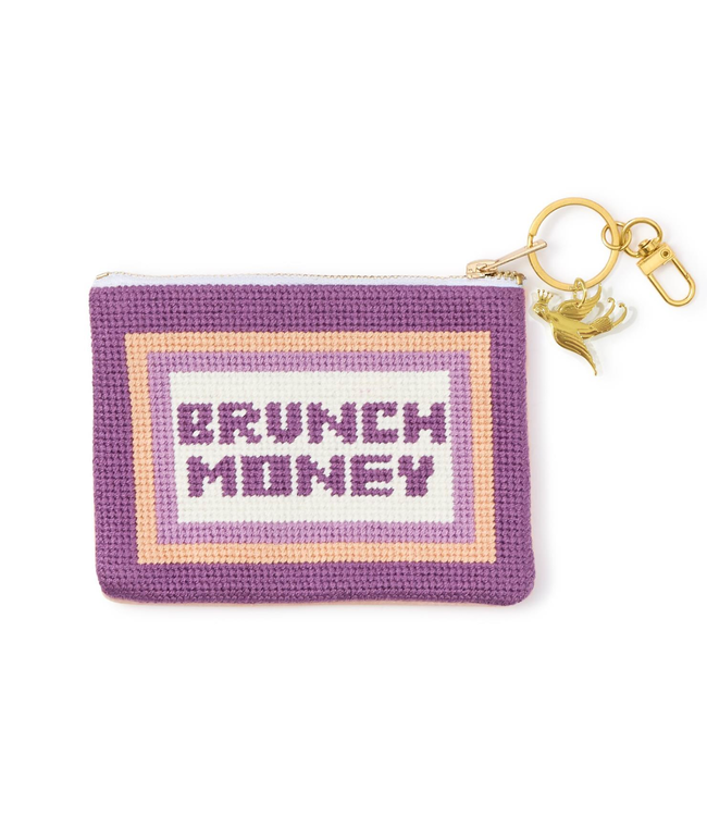 Brunch Money Pouch with Bird Charm