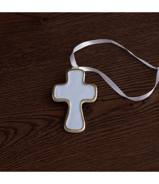 Beatriz Ball ENCANTO Athens Cross Ornament (Periwinkle)