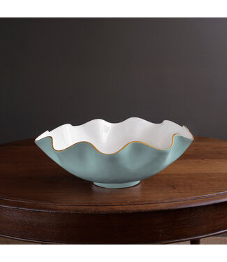 Beatriz Ball ENCANTO Carola Extra Large Bowl (Turquoise and White)