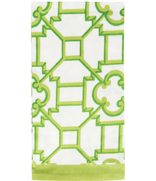 Garden Trellis Green Napkin Cotton Napkin-Set Of 4