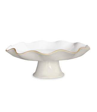 Beatriz Ball ENCANTO Carola Pedestal Cake Plate (Cream and White)