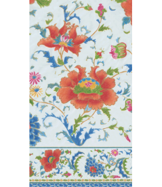 Caspari Chinese Ceramic White Guest Towel