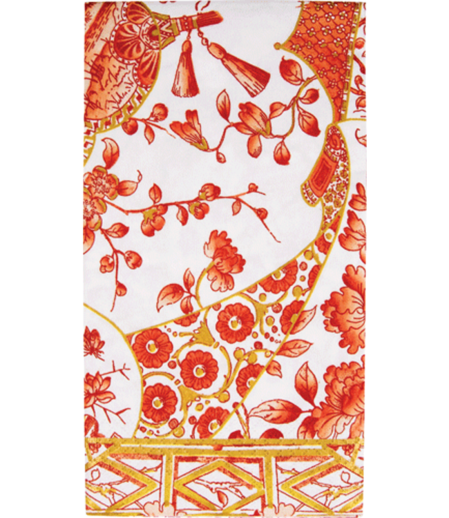 Gilded Porcelain Coral Guest Towel
