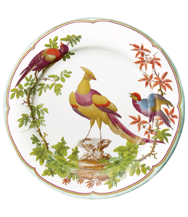 Chelsea Birds Celadon Dinner Plates