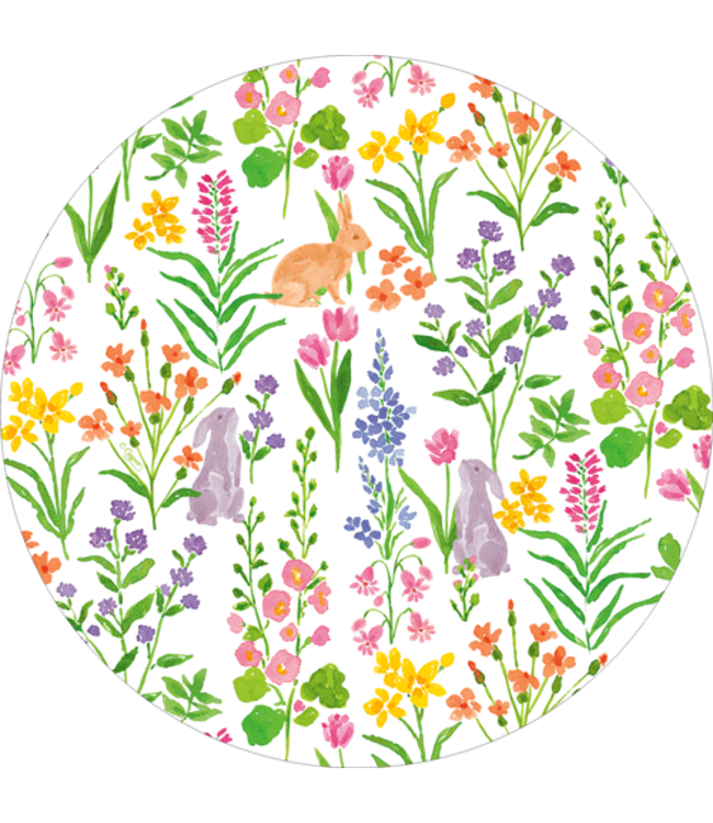 Bunny Field Salad Dessert Plates