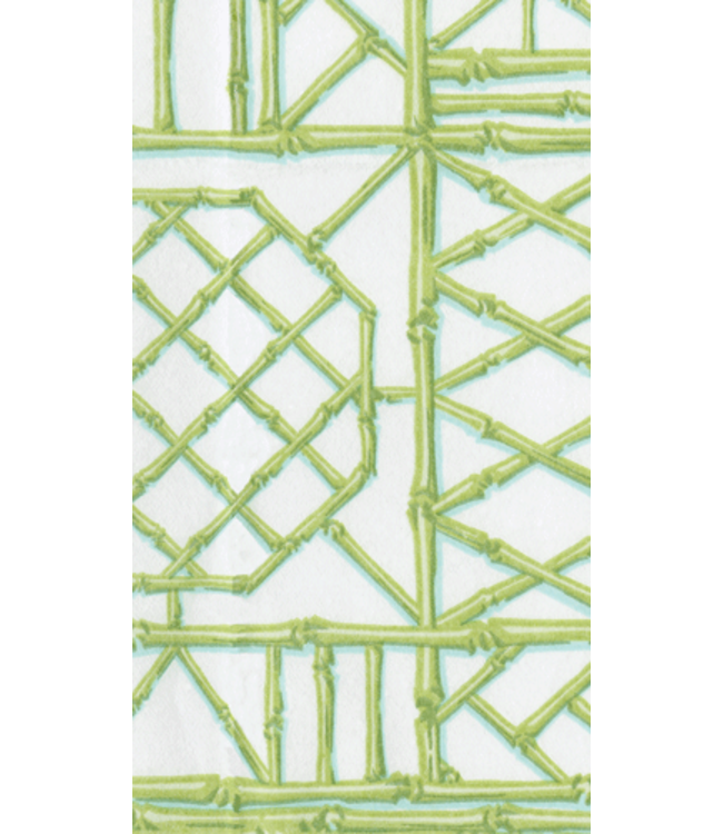 Bamboo Screen Moss Green Paper Linen Guest Towels Airlaid 