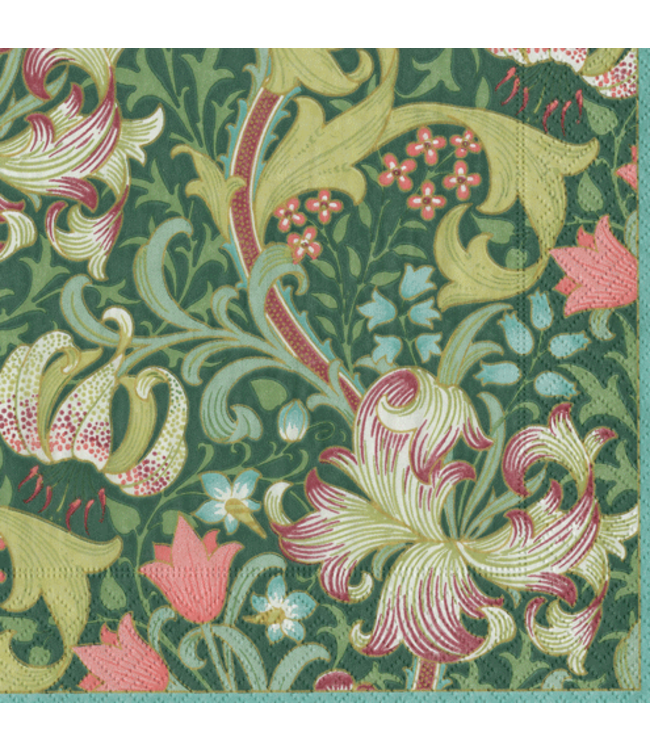 Golden Lily Forest Napkin Cocktail