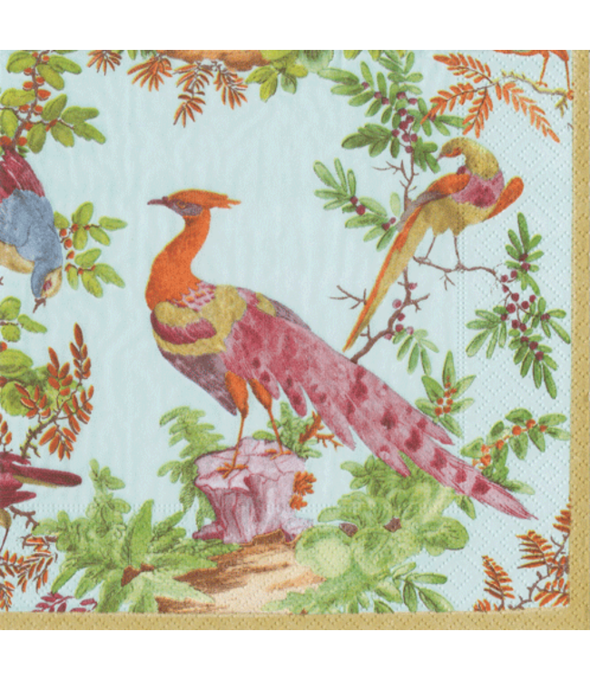 Chelsea Birds Celadon Napkin Cocktail