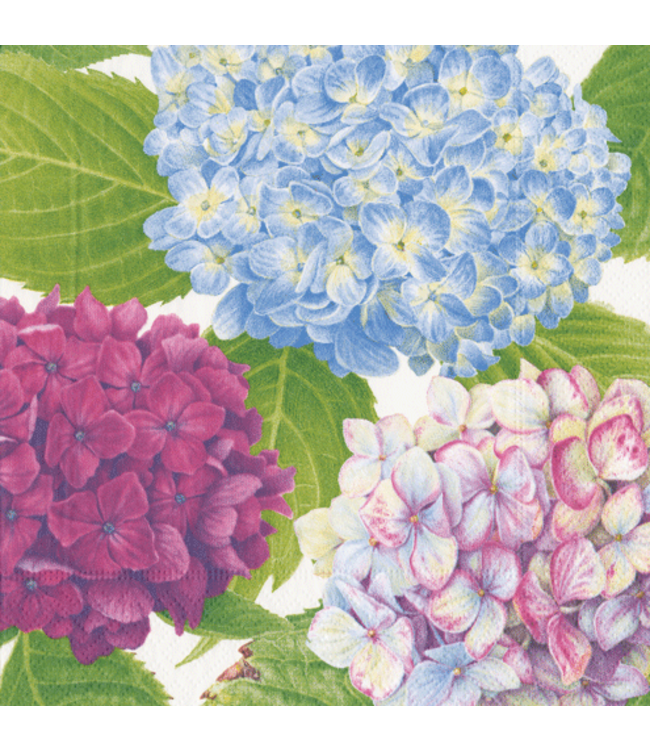 Hydrangea Garden Blue Napkin Cocktail