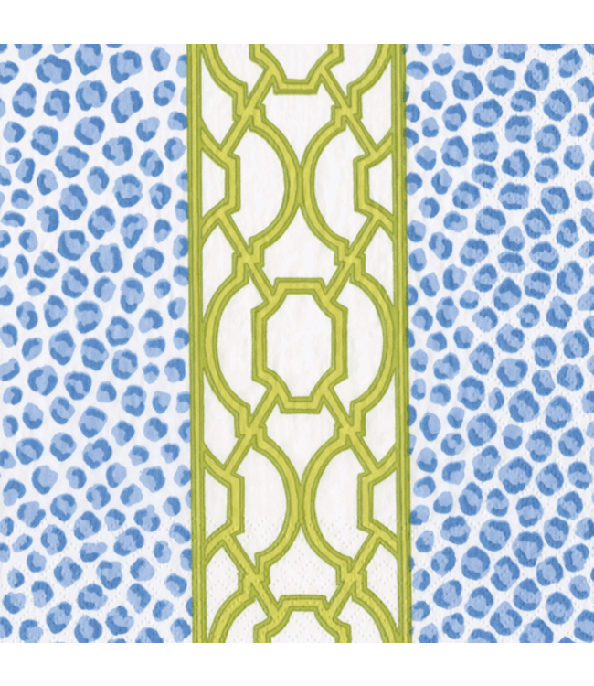 Knots And Spots Blue Green Napkin Cocktail