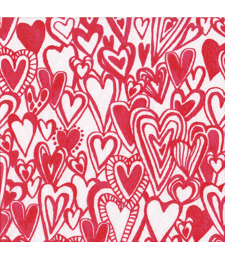 Caspari Groovy Love Napkin Cocktail