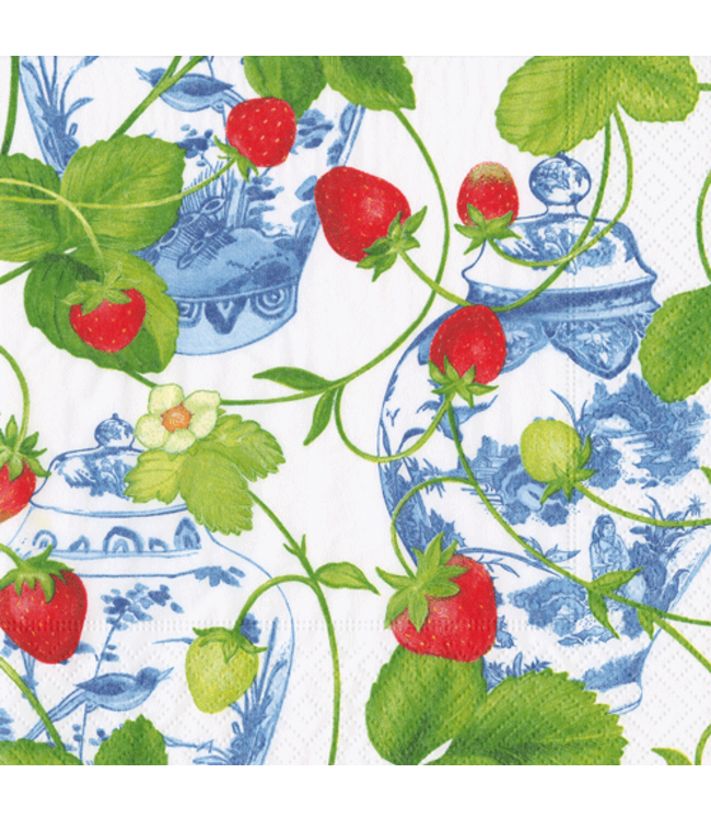 Strawberries And Cream Napkin Cocktail