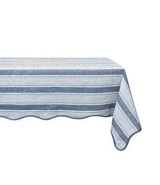 Juliska Cabana Stripe 60" x 120" Tablecloth - Ocean