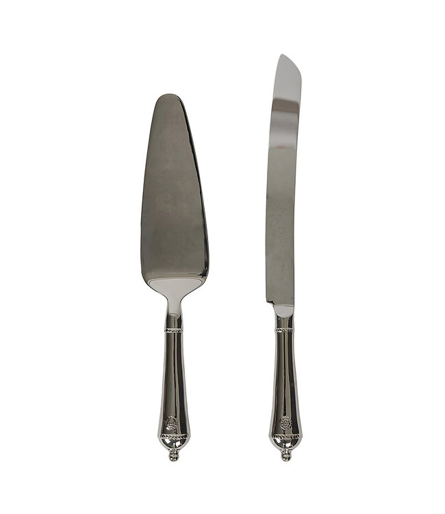 Berry & Thread Cake and Server Set/2pc - Polished