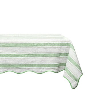 Juliska Cabana Stripe 60" x 120" Tablecloth - Seagrass