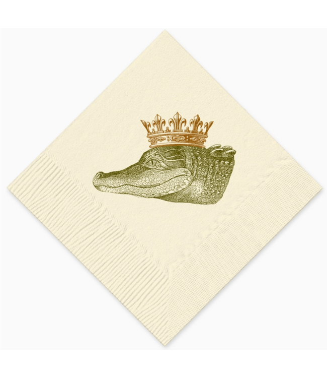 King Gator Beverage Napkin
