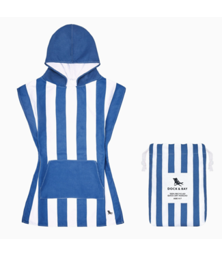 Dock & Bay Poncho Kids - Whitsunday Blue- Small (Age 3 to 5) (26x19")