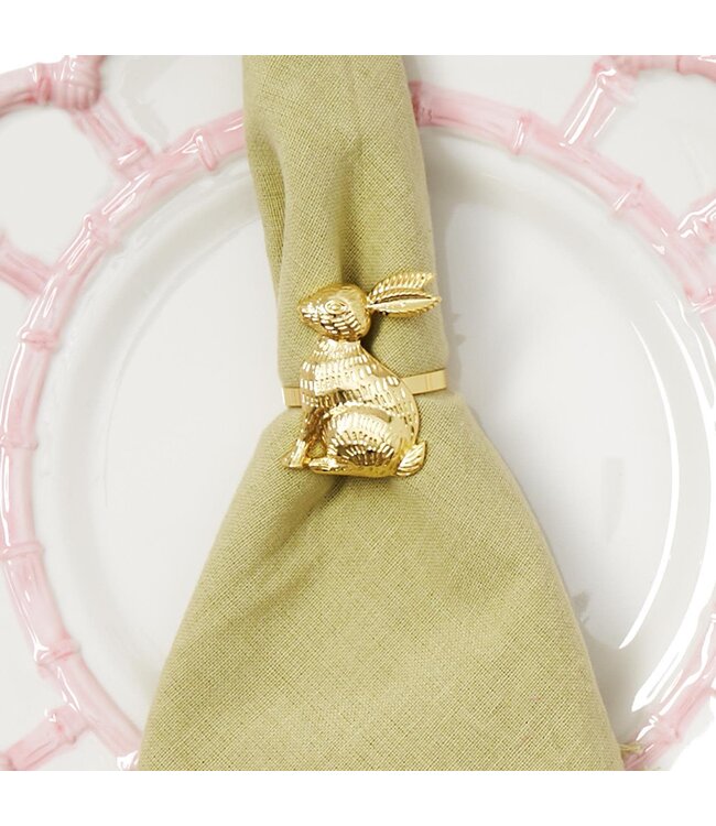 Golden Bunny Napkin Ring