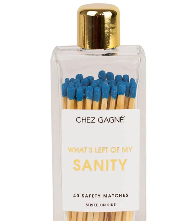 Left of My Sanity- Glass Bottle Matches