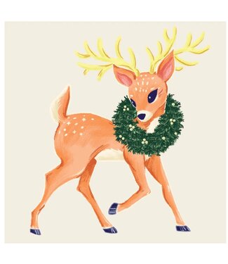 Hester and Cook Reindeer Cocktail Napkin - set of 20