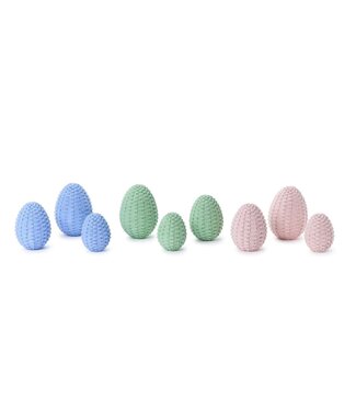 Two's Company Basket Weave Easter Eggs