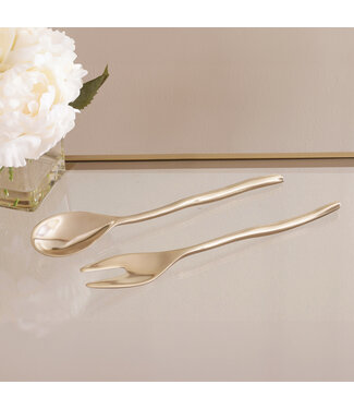 Beatriz Ball SIERRA MODERN Maia Lg Salad Servers (Shiny Gold)