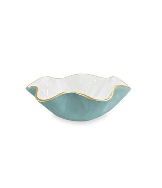 Beatriz Ball ENCANTO Carola Small Round Bowl (Turquoise and White)