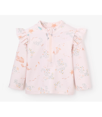 Elegant Baby Pink Sea Magic Rash Guard