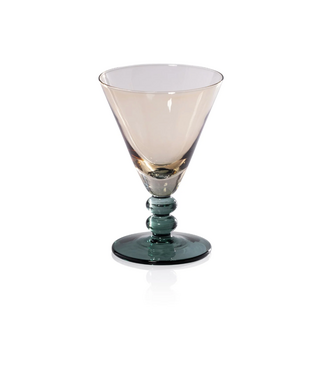 Zodax Night Blue/Kiwi Two-Tone Cocktail Glass