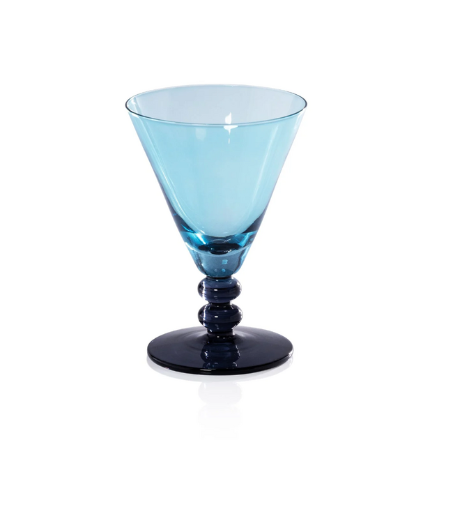 Night Blue/Aqua Two-Tone Glass