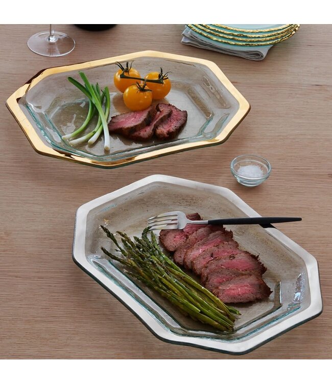 Annie Glass 14 x 10 1/2'' STEAK PLATTER