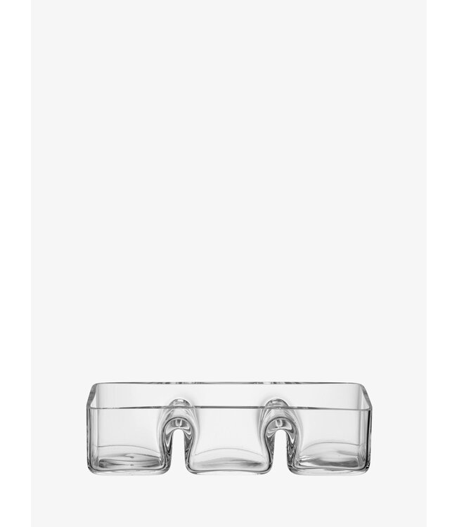 Serve Trio Dish 11.75in Clear