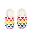 Big Kids Rainbow Heart Slippers