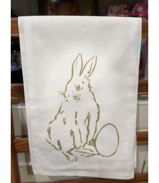 Monique Perry Bunny Standing Tea Towel
