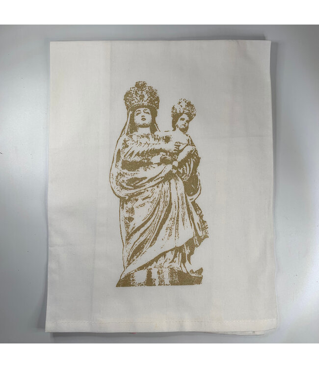 Monique Perry Our Lady of Prompt Succor Tea Towel
