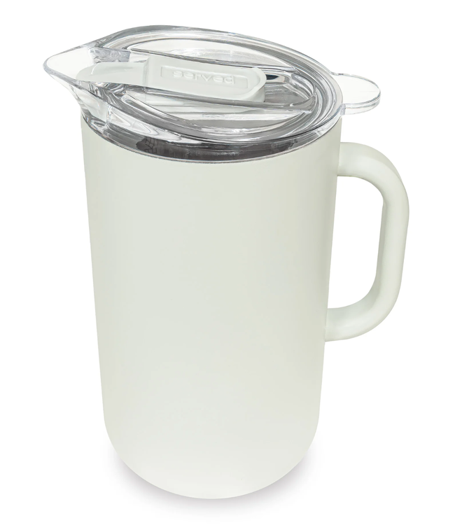 Vacuum-Insulated Stainless Steel White Pitcher 2L