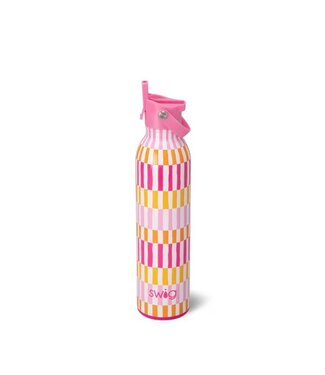 Swig Sherbet Stripe Flip + Sip Bottle 26oz