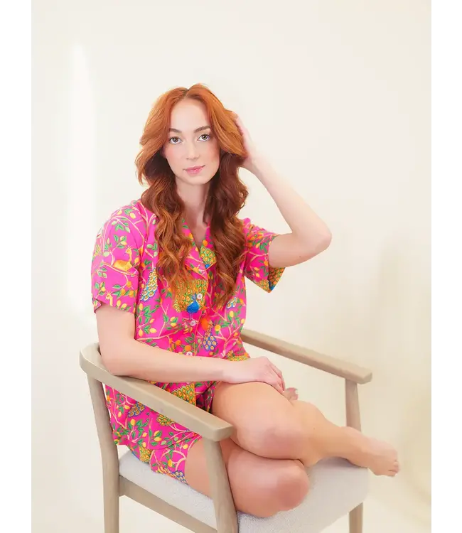 Fearless Peacock Pajama Set