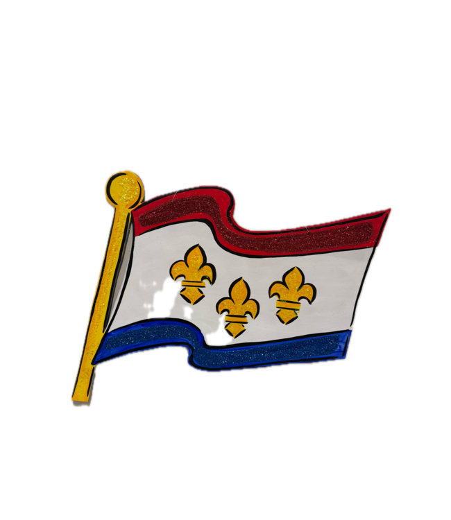 City of New Orleans Flag Door Hanger