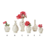Mini Vase with Sculpted Flowers