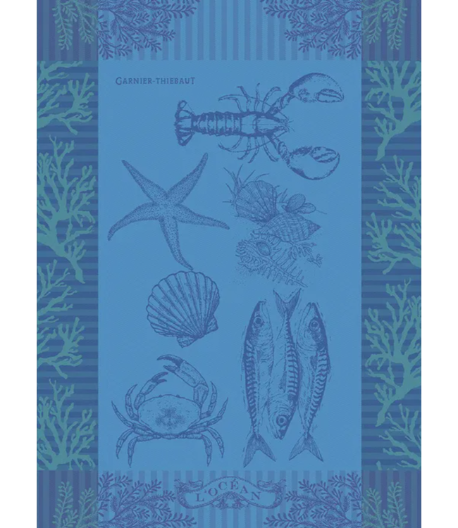 L'Ocean Bleu Jacquard Kitchen Towel