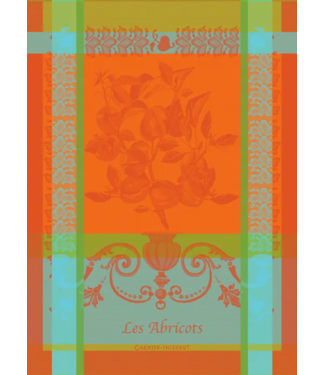 Garnier Thiebaut Les Abricots Orange Kitchen Towel 22"x30"