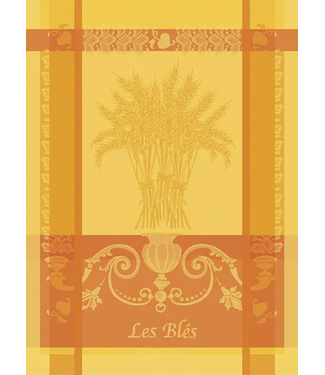Garnier Thiebaut Les Bles Safran Jacquard Kitchen Towel