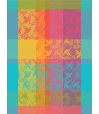 Garnier Thiebaut Mille Colibris Tor Antilles Kitchen Towel 22"x30"